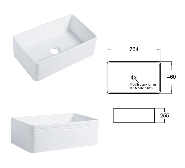 Granite Composite Undermount Sink-Single-Bowl