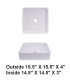 LS-C21 Above Counter Ceramic Sink White