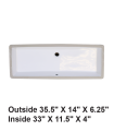 LS-C25 Undermount Ceramic Sink White