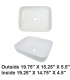 LS-C29 Above Counter Ceramic Sink White