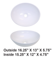 LS-C27 Above Counter Ceramic Sink White