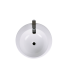 LS-C37 Pedestal Round Ceramic Sink White