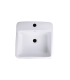 LS-C39 Pedestal Rectangular Ceramic Sink White