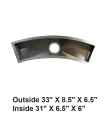 LS-H14 Handmade Undermount Single Curved Bowl Bar/Prep Stainless Steel Sink