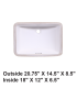 LS-C6 Undermount Rectangular Ceramic Sink White