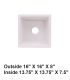 LS-GC26 Undermount Single Bowl Granite Composite Sink White