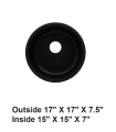 LS-GC38 Single Bowl Granite Composite Sink Black
