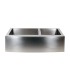 LS-F68-36 Double Bowl 60/40 Farmhouse Apron Front Stainless Steel Sink