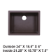 LS-GC48 Single Bowl Granite Composite Sink Coffee