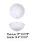 LS-C8 Above Counter Ceramic Sink White