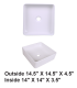 LS-C40 Vessel Ceramic Sink White