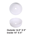 LS-C41 Vessel Ceramic Sink White
