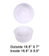 LS-C44 Vessel Ceramic Sink White