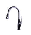 LS-K811002 Pull Down Kitchen Faucet in Black and Chrome