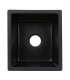 LS-GC28 Undermount Single Bowl Granite Composite Sink Black