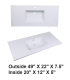 LS-C52 Vanity Top Ceramic Sink White