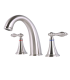 LS-B312001 Widespread Bathroom Faucet with Pop-up Drain in Brushed Nickel