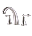 LS-B312001 Widespread Bathroom Faucet with Pop-up Drain in Brushed Nickel