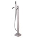 LS-F319104 Freestanding Tub Faucet with Handheld Shower in Brushed Nickel