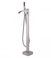 LS-F319104 Freestanding Tub Faucet with Handheld Shower in Brushed Nickel