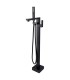 LS-F320004 Freestanding Tub Faucet with Handheld Shower in Matt Black