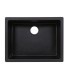 LS-GC48 Undermount Single Bowl Granite Composite Sink Black