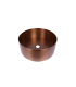 LS-H30RG Handmade Vessel Stainless Steel Bathroom Sink in Brushed Rose Gold