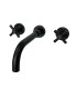 LS-B328101 Wallmount Bathroom Faucet in Matt Black