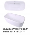 LS-BT518 Freestanding Bathtub