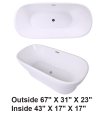 LS-BT515 Freestanding Bathtub