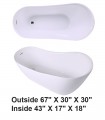 LS-BT606 Freestanding Bathtub