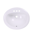 LS-C4 Drop-in Ceramic Sink White