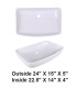 LS-C56 Vessel Ceramic Sink White