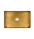 LS-H2315GD Gold Handmade Stainless Steel Vessel Sink