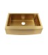 LS-F78-33 Gold Single Bowl Farmhouse Apron Front Stainless Steel Sink