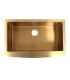 LS-F78-33 Gold Single Bowl Farmhouse Apron Front Stainless Steel Sink