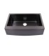 LS-F78-33 Black Single Bowl Farmhouse Apron Front Stainless Steel Sink