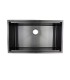 LS-F3219CBK Black Single Bowl Farmhouse Apron Front Stainless Steel Sink