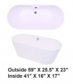 LS-BT502 Freestanding Bathtub