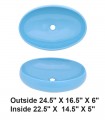 LS-C59 Above Counter Ceramic Sink Blue