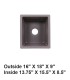 LS-GC28 Undermount Single Bowl Granite Composite Sink Gray