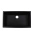 LS-GC78 Undermount Single Bowl Granite Composite Sink Black