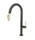 LS-K400202 Pull Down Kitchen Faucet in Matt Black and Gold