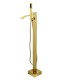 LS-F319104 Freestanding Tub Faucet with Handheld Shower in Gold