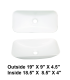 LS-C60 Vessel Ceramic Sink White