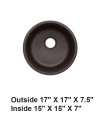 LS-GC38 Undermount Single Bowl Granite Composite Sink Coffee