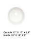 LS-GC38 Undermount Single Bowl Granite Composite Sink White