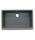 LS-GCF78 Single Bowl Farmhouse Apron Front Granite Composite Sink Gray