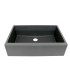 LS-GCF78 Single Bowl Farmhouse Apron Front Granite Composite Sink Gray