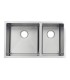 LS-H68 Handmade Undermount Double Bowl 60/40 Stainless Steel Sink